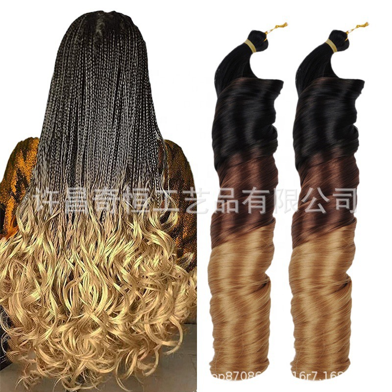 Image of 24-Inch Silky French Tube Braided Ponytail – Big Wave Synthetic Hair Extension with Hairband