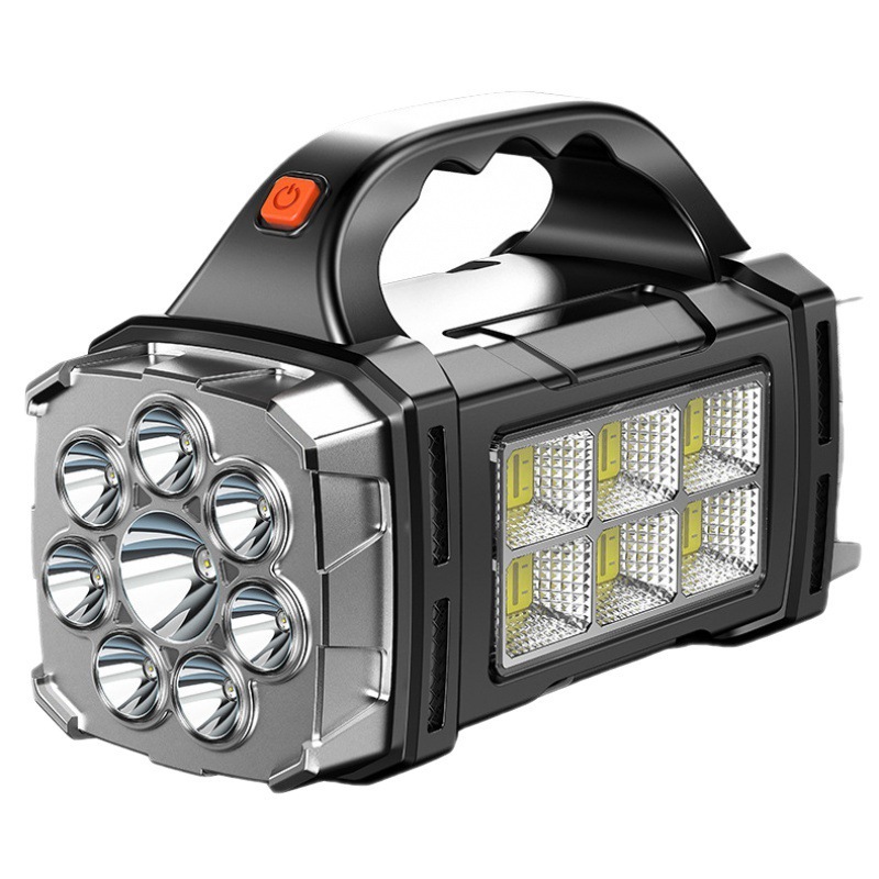 Image of Solar COB LED Searchlight — Portable Multi-Function Flashlight & Outdoor Lamp