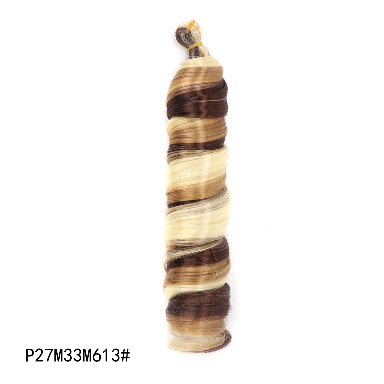 Image of Meirui 28-Inch French Curly Crochet Braid Wig — Chemical Fibre Voluminous Braided Hair