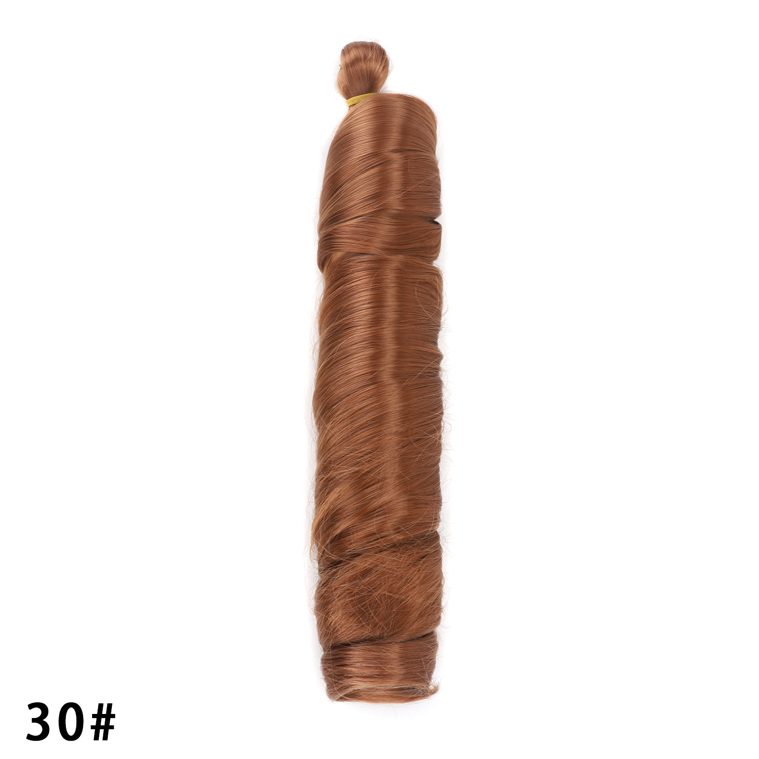 Image of Meirui 28-Inch French Curly Crochet Braid Wig — Chemical Fibre Voluminous Braided Hair