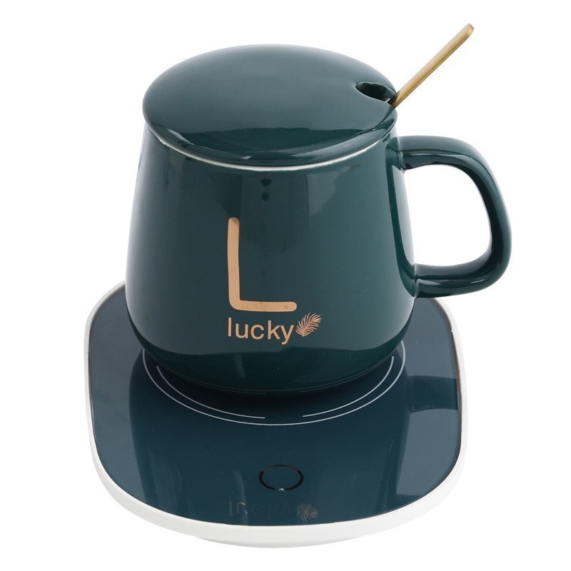 Image of 55°C Constant Temperature Ceramic Cup with Automatic Heating Coaster