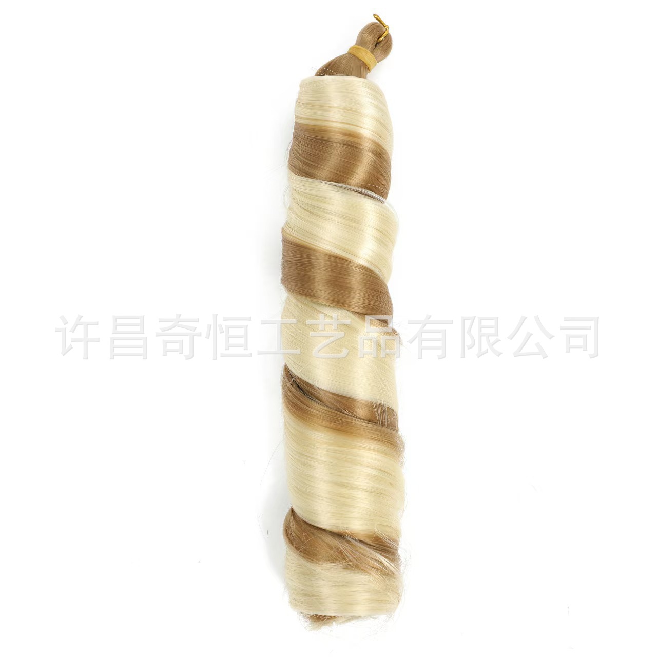 Image of 24-Inch Silky French Tube Braided Ponytail – Big Wave Synthetic Hair Extension with Hairband