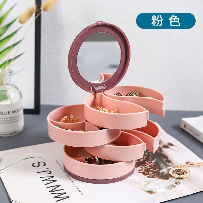 Image of Rotating Multi-Layer Jewelry Storage Box (Model A302)