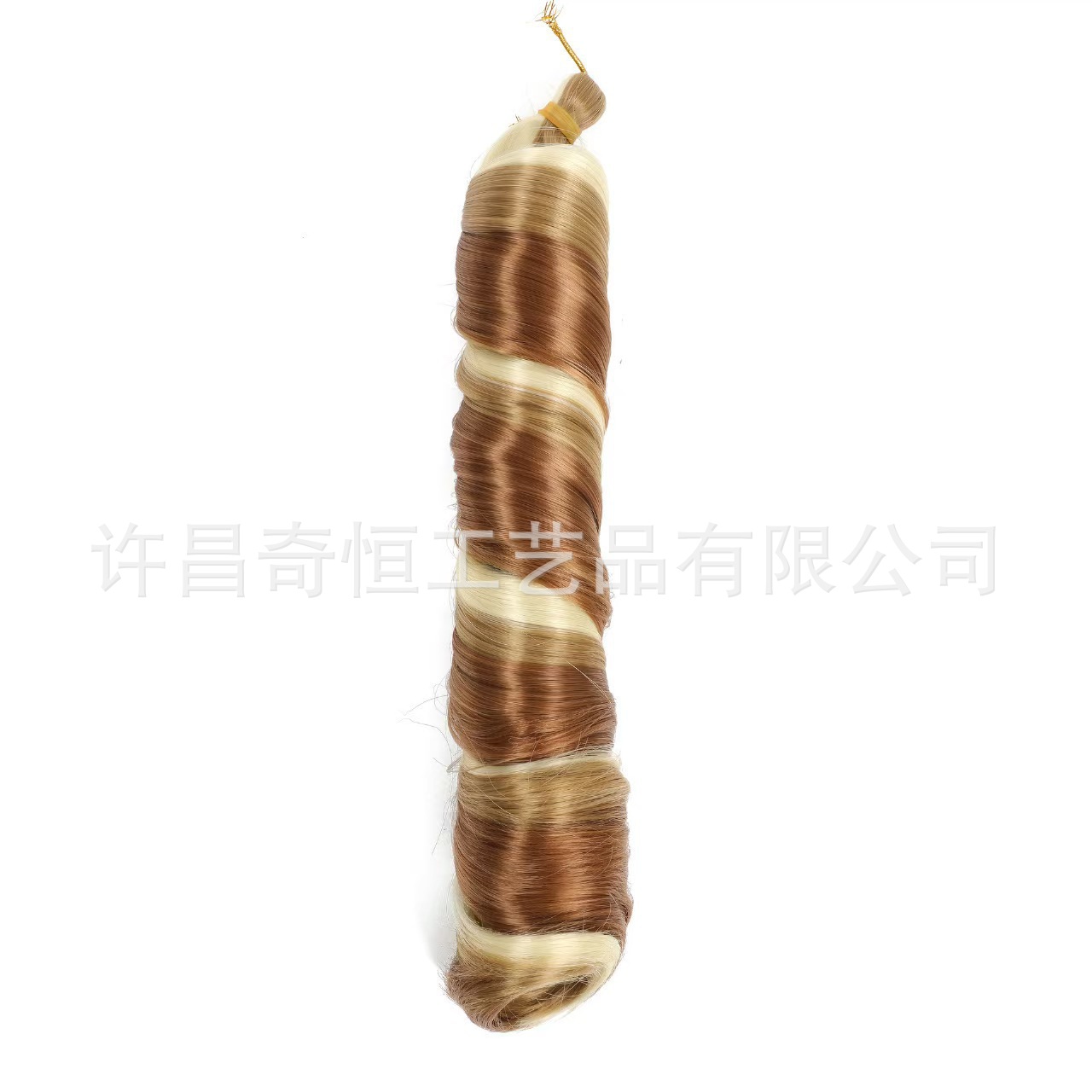 Image of 24-Inch Silky French Tube Braided Ponytail – Big Wave Synthetic Hair Extension with Hairband