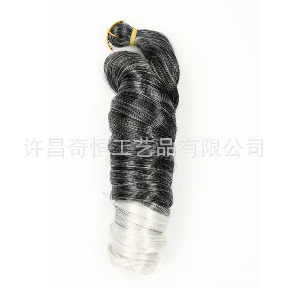Image of 24-Inch Silky French Tube Braided Ponytail – Big Wave Synthetic Hair Extension with Hairband