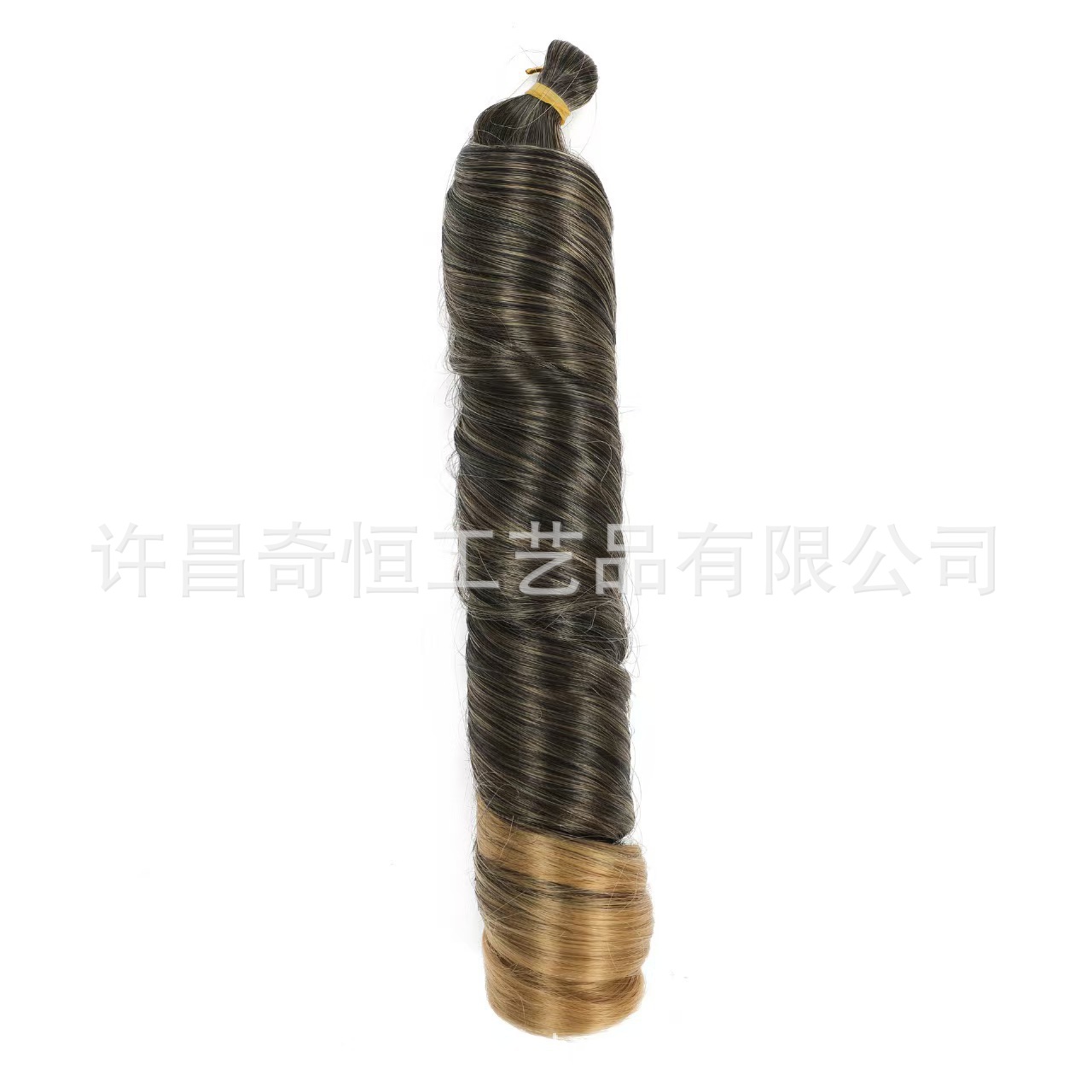 Image of 24-Inch Silky French Tube Braided Ponytail – Big Wave Synthetic Hair Extension with Hairband