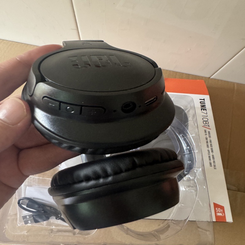 Image of JBL T710NC-Compatible Wireless Bluetooth Headphones | Noise-Cancelling Over-Ear Headset for Mobile & PC | 5.3 Bluetooth Stereo with Mic