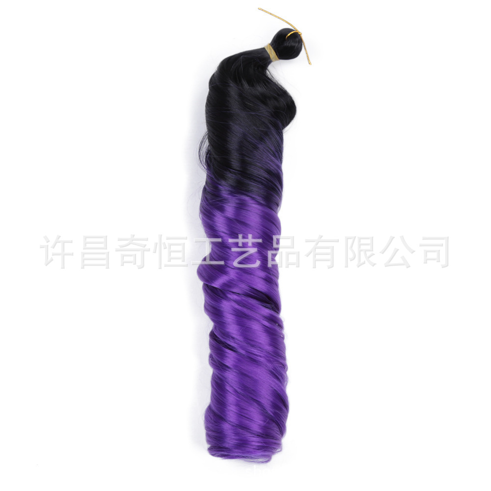 Image of 24-Inch Silky French Tube Braided Ponytail – Big Wave Synthetic Hair Extension with Hairband