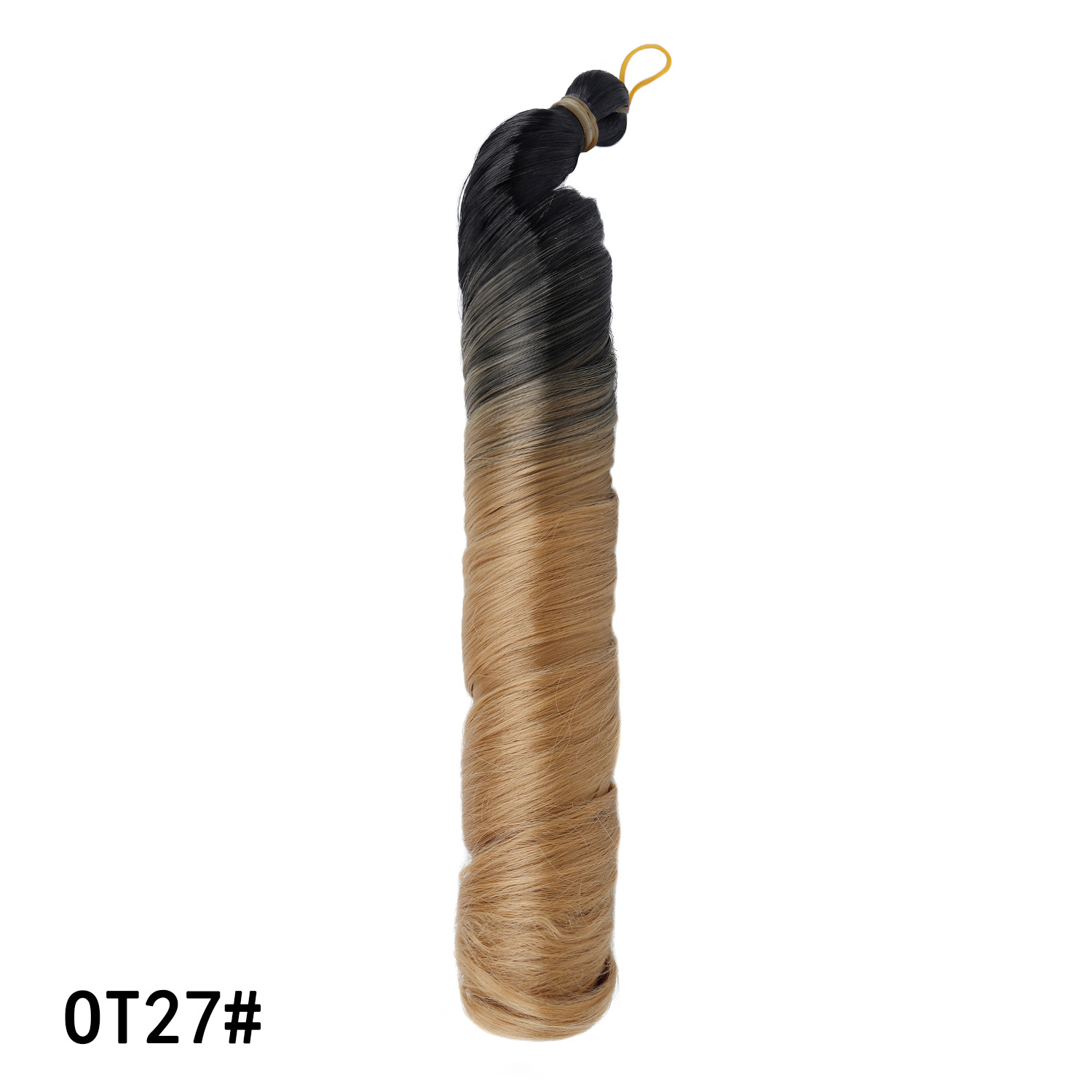 Image of Meirui 28-Inch French Curly Crochet Braid Wig — Chemical Fibre Voluminous Braided Hair