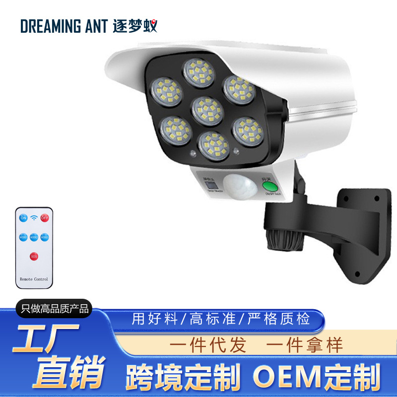 Solar Security Light with Surveillance Camera