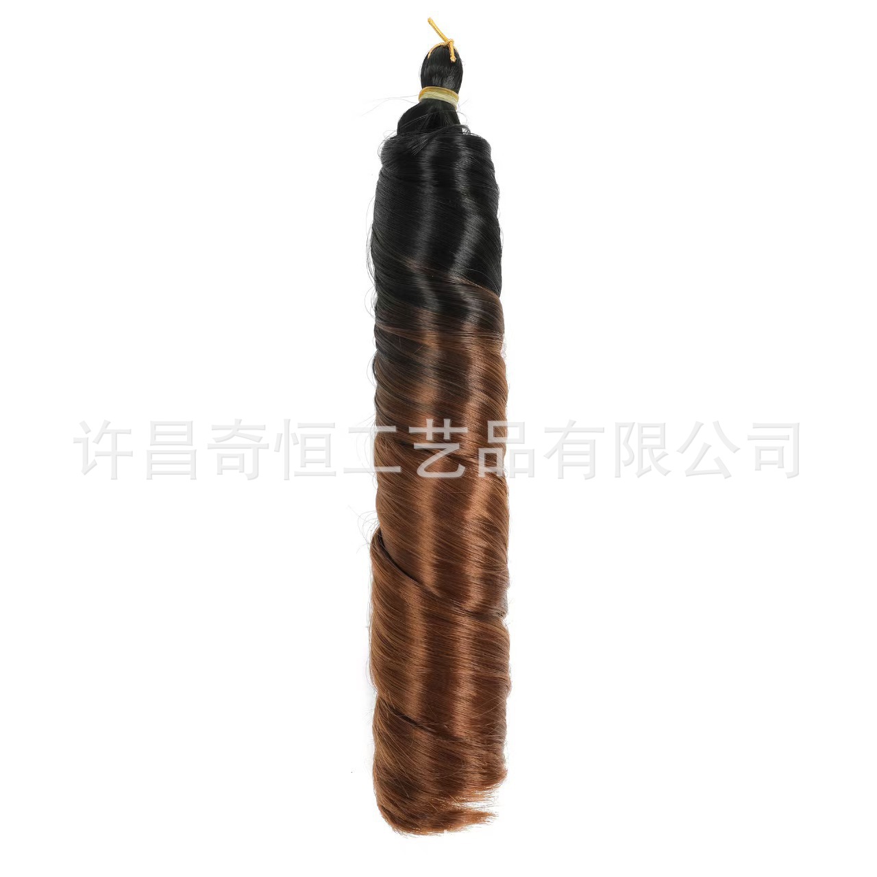 Image of 24-Inch Silky French Tube Braided Ponytail – Big Wave Synthetic Hair Extension with Hairband