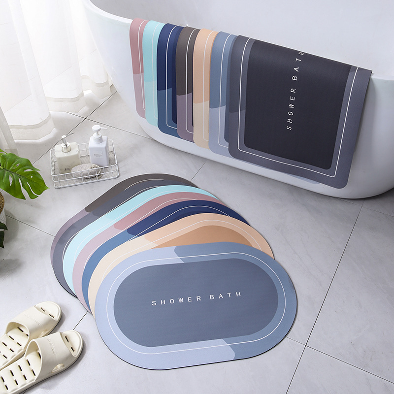 Anti-Slip Bathroom Mat – Quick-Dry & Water-Absorbing Floor Mat 