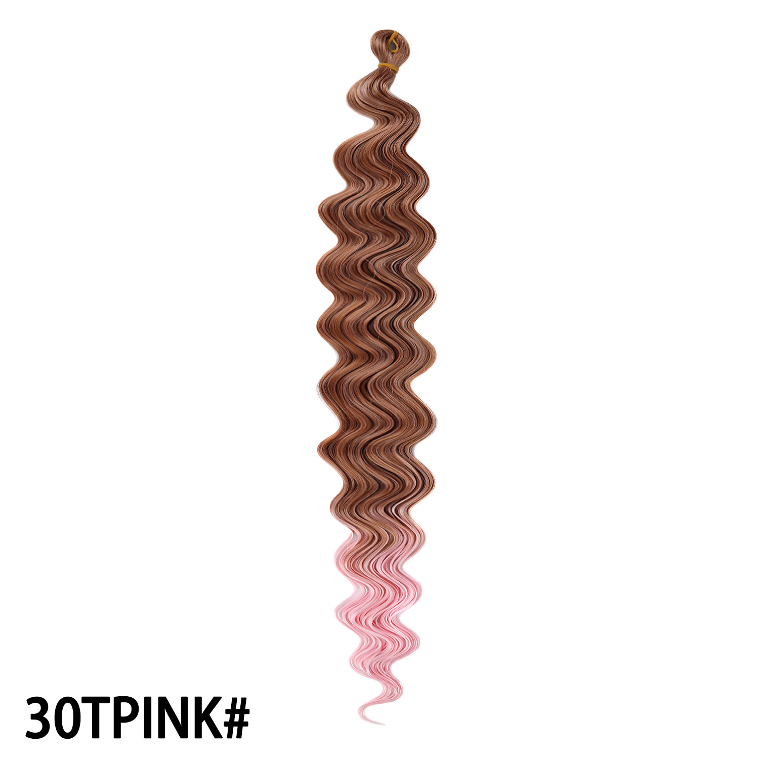 Image of 30-Inch Body Wave Crochet Hair Extension – Long Curly Ponytail | Premium Heat-Resistant Synthetic Hair