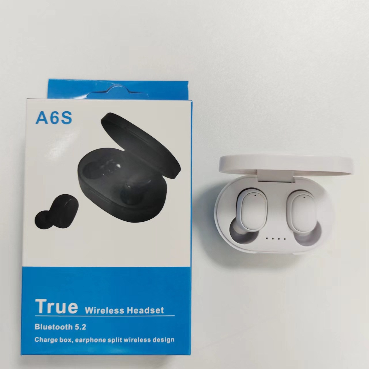 Image of A6S Bluetooth Headphones Cross-border Hot Macaron Bluetooth 5.3 Wireless TWS Earbuds Sports Mini New Headphones