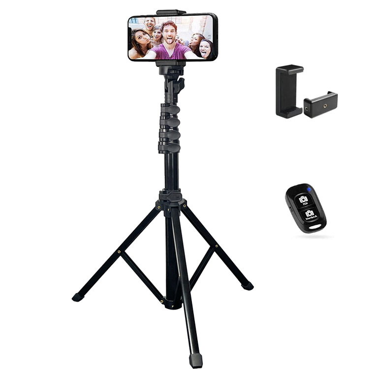 Image of Aluminum Alloy Tripod Selfie Stick – Multi-Function Portable Camera Stand (Perfect for Indoor & Outdoor Photography)