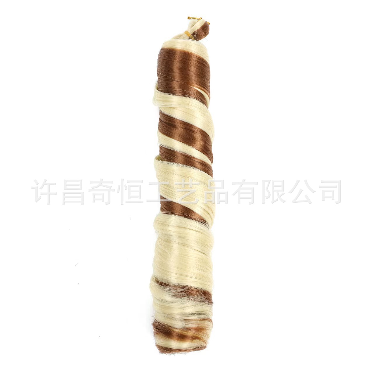 Image of 24-Inch Silky French Tube Braided Ponytail – Big Wave Synthetic Hair Extension with Hairband
