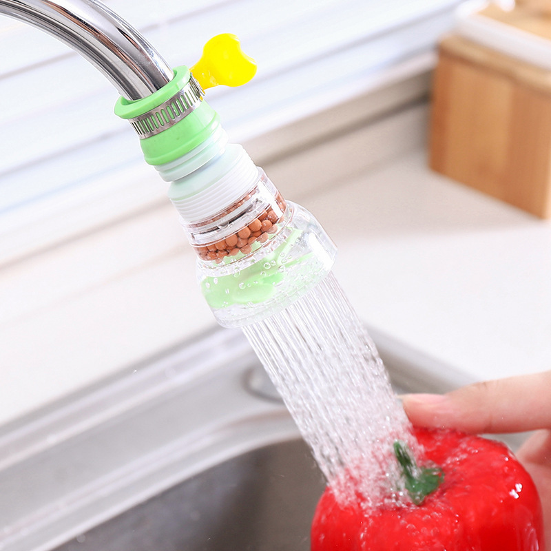 Rotating Faucet Filter Shower Head (Anti-Splash Water Purifier)