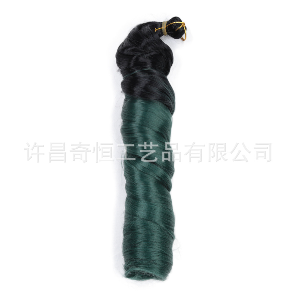 Image of 24-Inch Silky French Tube Braided Ponytail – Big Wave Synthetic Hair Extension with Hairband