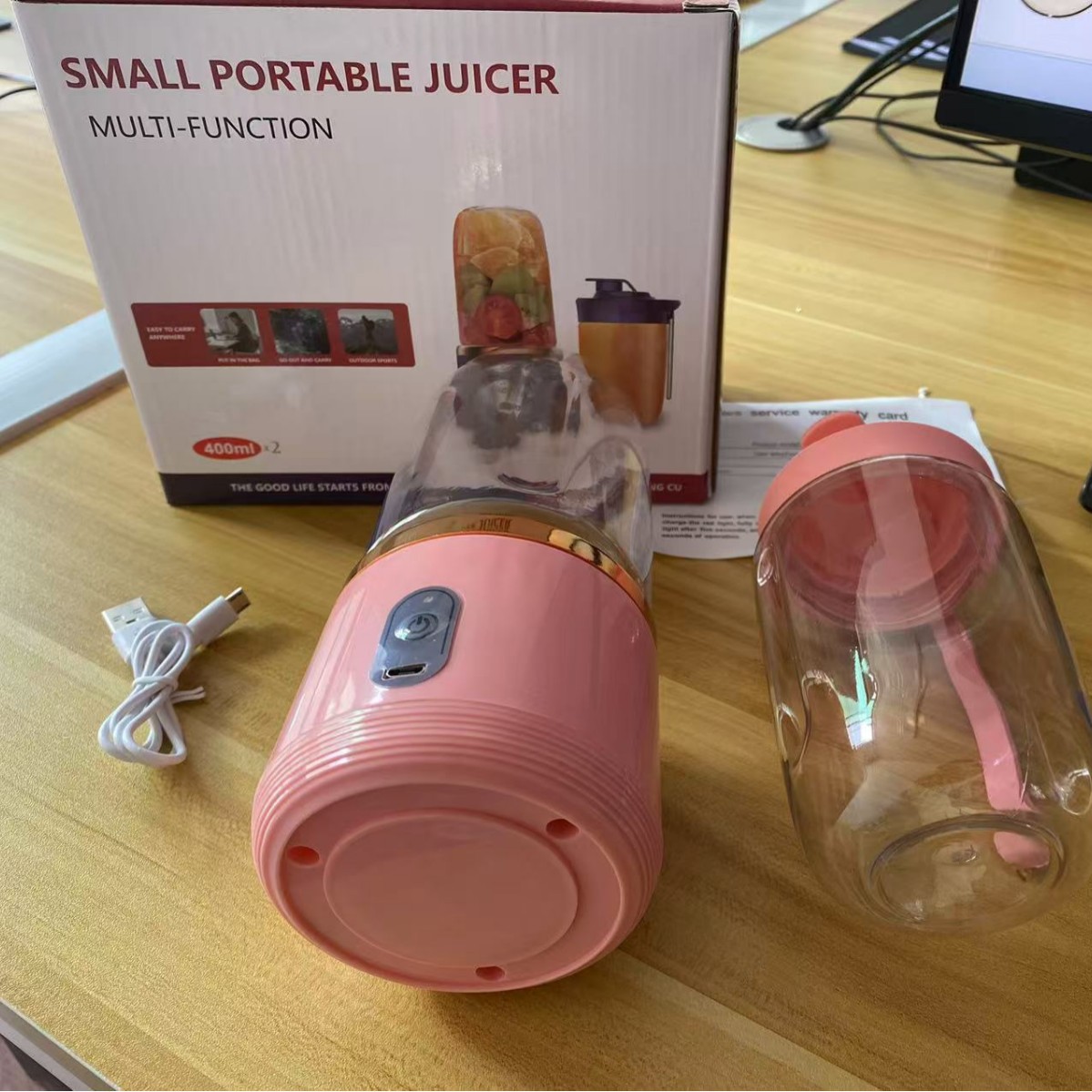 Image of Multifunctional Portable Electric Fruit Juicer 