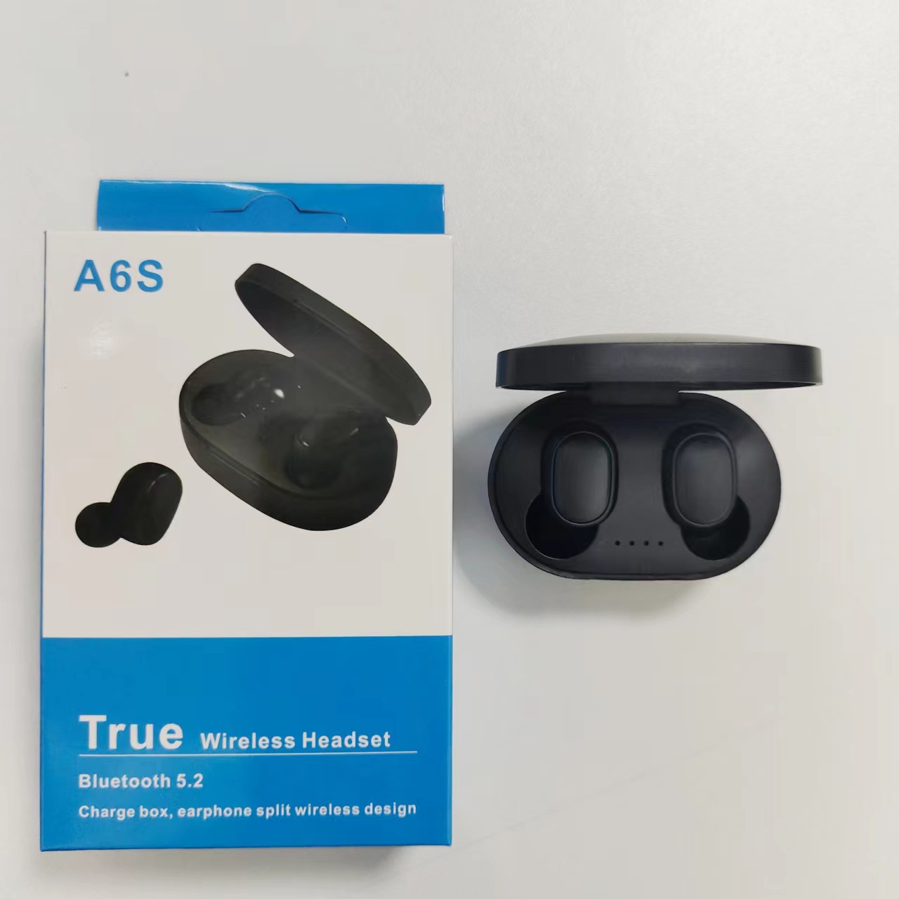 Image of A6S Bluetooth Headphones Cross-border Hot Macaron Bluetooth 5.3 Wireless TWS Earbuds Sports Mini New Headphones