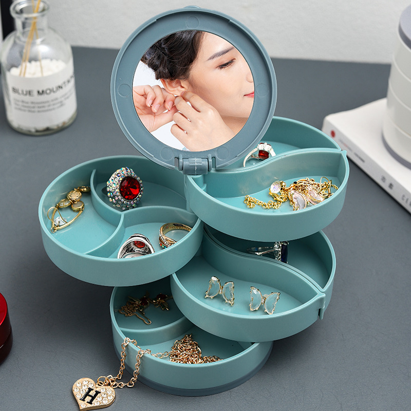 Rotating Multi-Layer Jewelry Storage Box (Model A302)