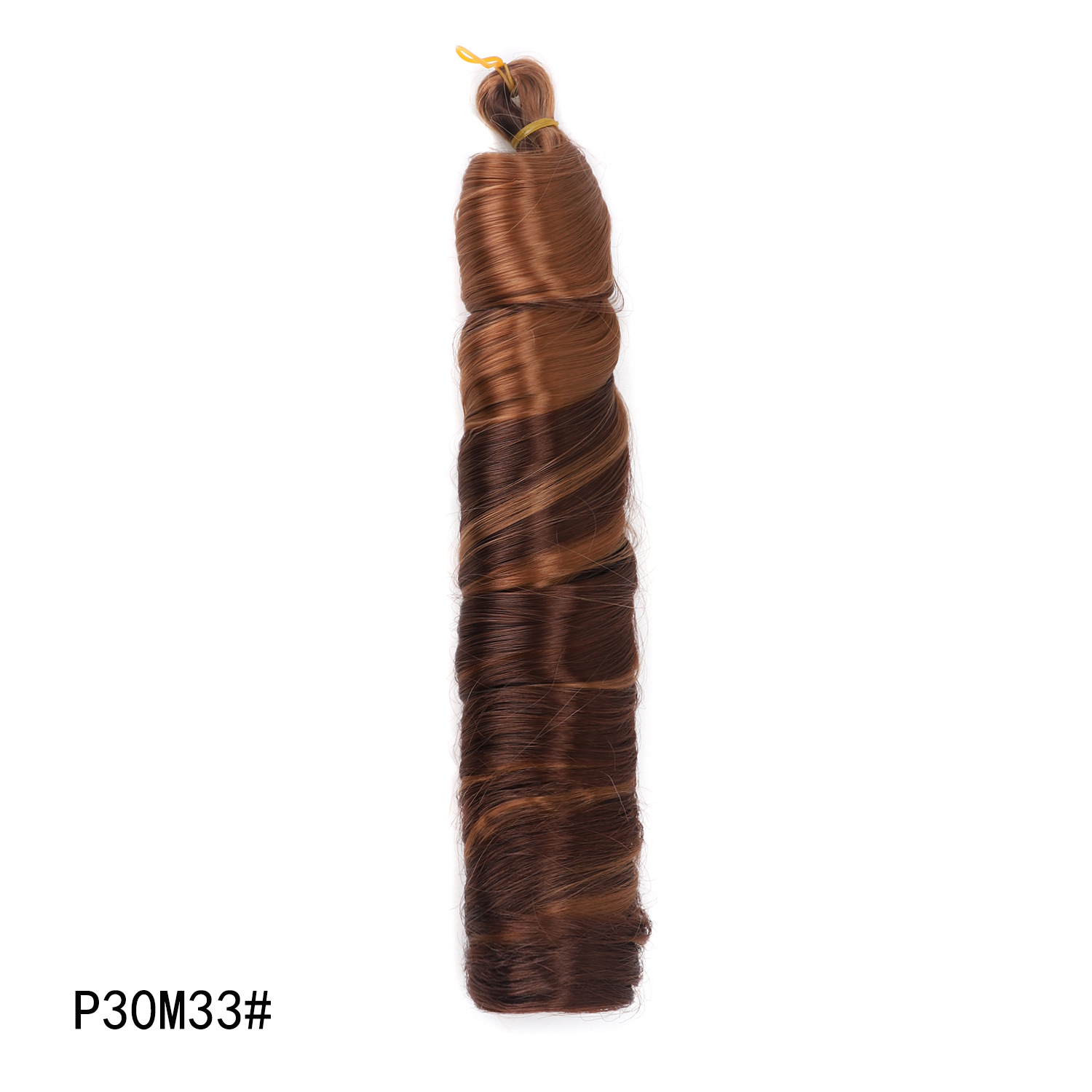 Image of Meirui 28-Inch French Curly Crochet Braid Wig — Chemical Fibre Voluminous Braided Hair