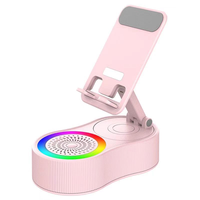 Image of 360° Rotating Phone Stand with Lift Function – 3-in-1 Power Bank, Bluetooth Speaker & Portable Mini Atmosphere Light 