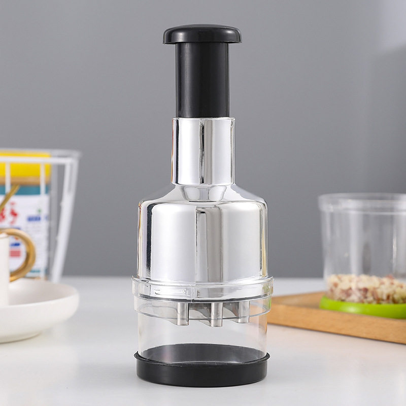Image of Autonomy 304 Stainless Steel Garlic Crusher – Manual Multi-Purpose Kitchen Cutter