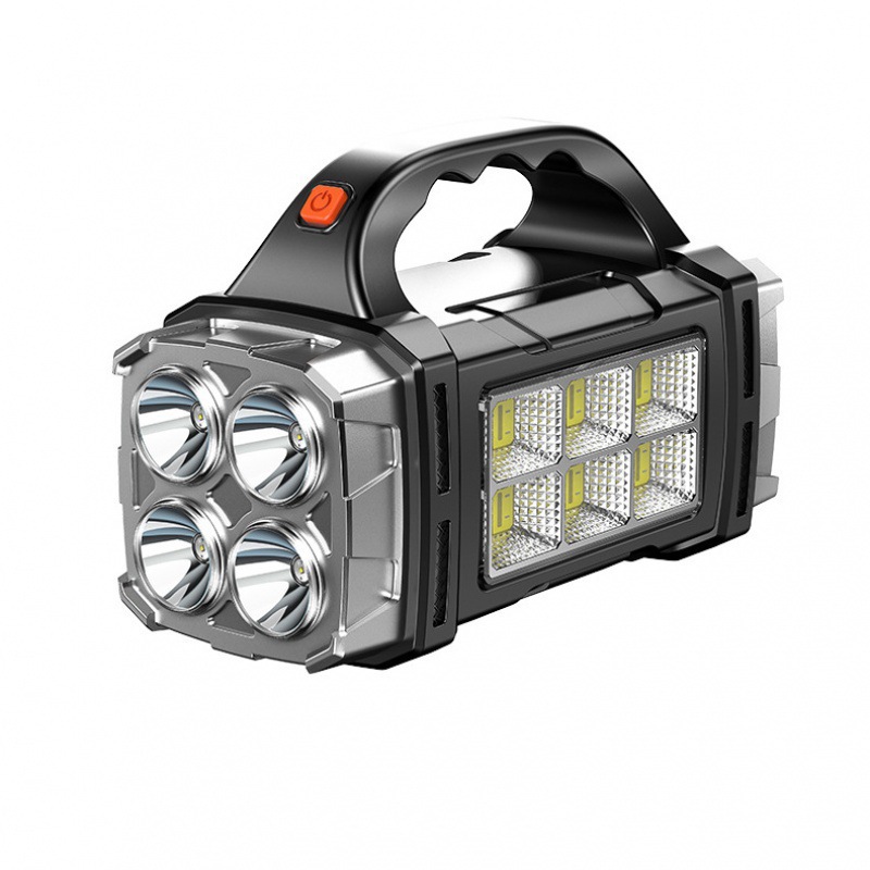Image of Solar COB LED Searchlight — Portable Multi-Function Flashlight & Outdoor Lamp