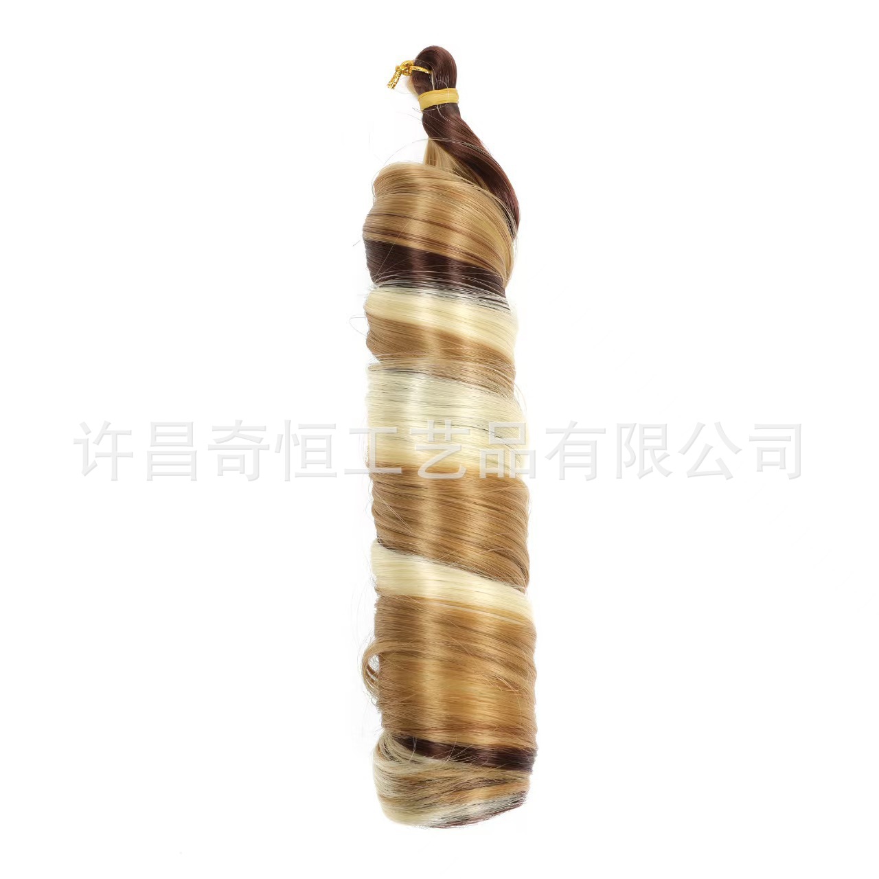 Image of 24-Inch Silky French Tube Braided Ponytail – Big Wave Synthetic Hair Extension with Hairband
