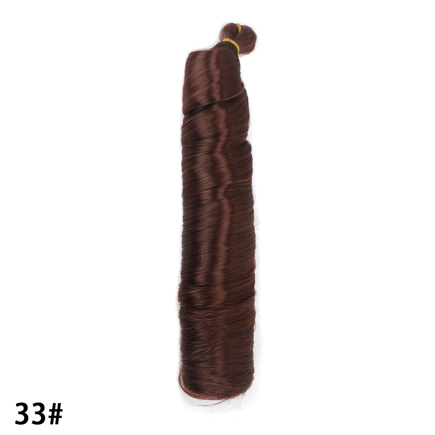 Image of Meirui 28-Inch French Curly Crochet Braid Wig — Chemical Fibre Voluminous Braided Hair