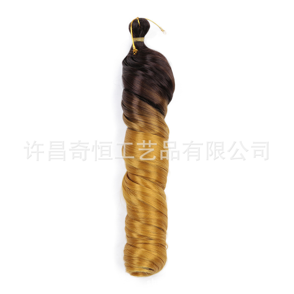 Image of 24-Inch Silky French Tube Braided Ponytail – Big Wave Synthetic Hair Extension with Hairband