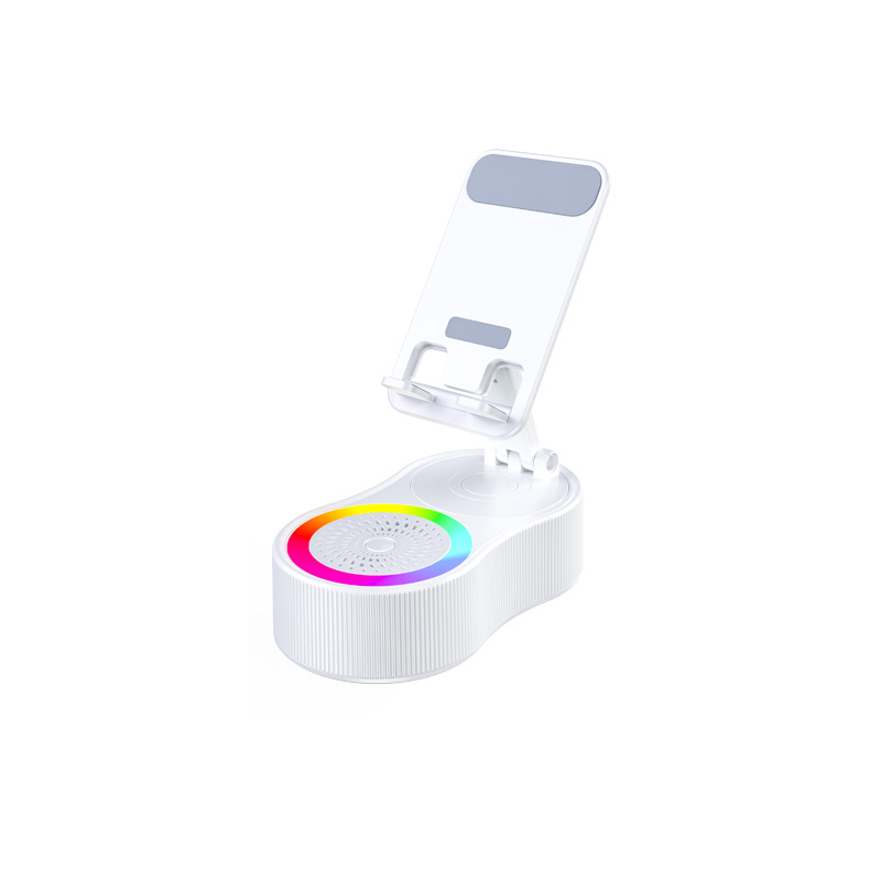 Image of 360° Rotating Phone Stand with Lift Function – 3-in-1 Power Bank, Bluetooth Speaker & Portable Mini Atmosphere Light 