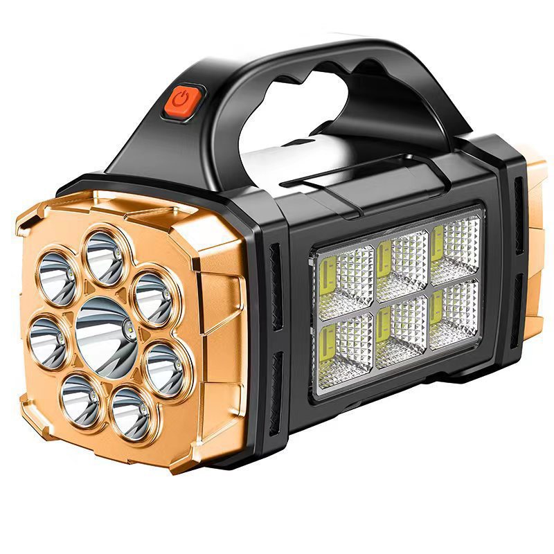 Image of Solar COB LED Searchlight — Portable Multi-Function Flashlight & Outdoor Lamp