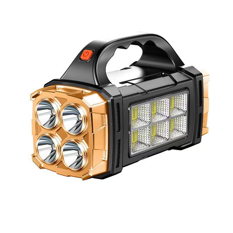 Image of Solar COB LED Searchlight — Portable Multi-Function Flashlight & Outdoor Lamp