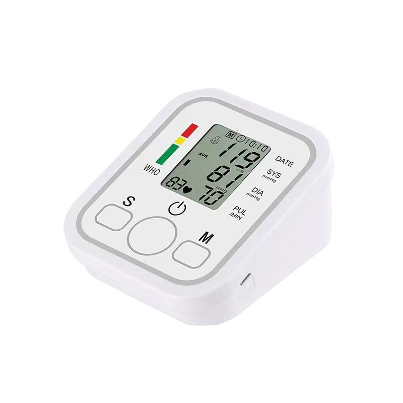 Image of Fully Automatic Upper Arm Digital Blood Pressure Monitor – Medical Grade, Intelligent Electronic Sphygmomanometer for Export (Multi-Language Prompt)
