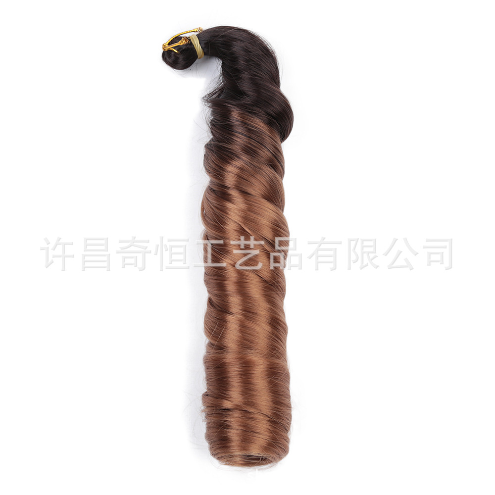 Image of 24-Inch Silky French Tube Braided Ponytail – Big Wave Synthetic Hair Extension with Hairband